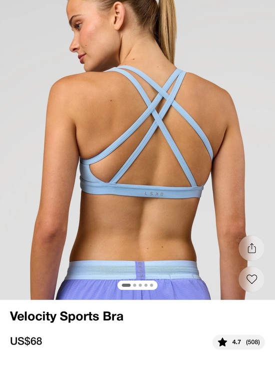 Lskd Other - LSKD velocity sports bra in Open Air